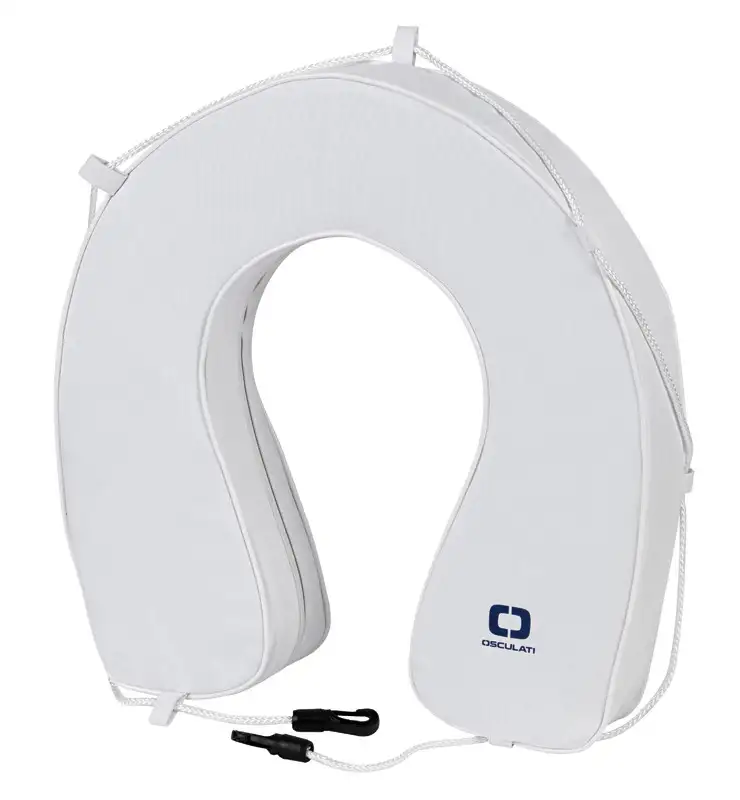 22.416.00 Ferro di cavallo PVC bianco Osculati