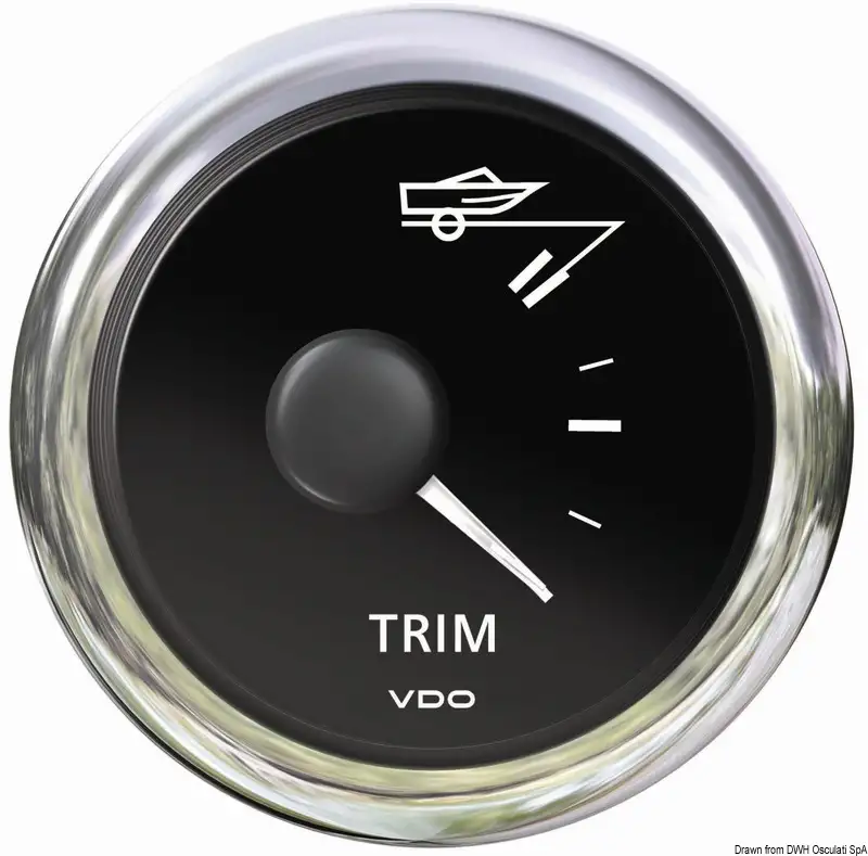 27.596.01 Indicatore trim nero Osculati