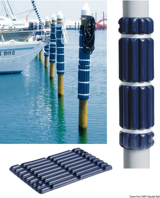 33.519.09 Protezione per pontile 800 mm blu Osculati