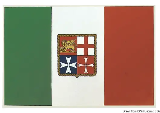 35.452.83 Bandiera adesiva Italia 15 x 22 cm Osculati
