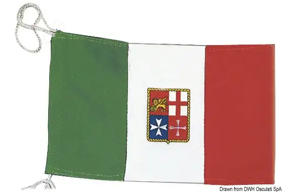 35.453.15 Bandiera Italia Marina Mercantile 70 x 100 cm Osculati