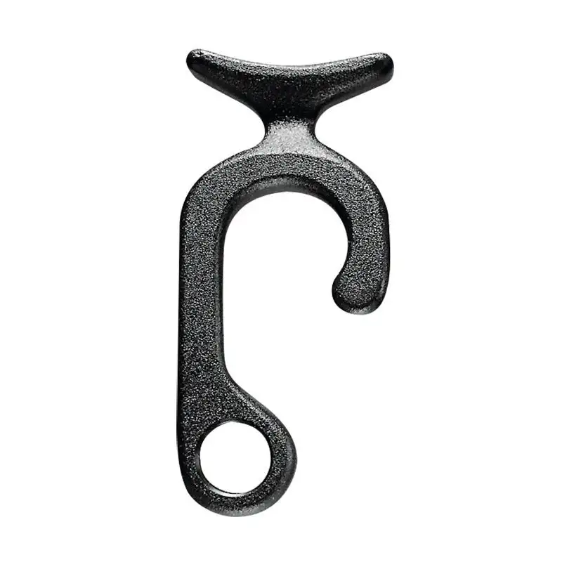 Aggancio fuoribordo sulla battagliola da 20a 22 mm-Nero-