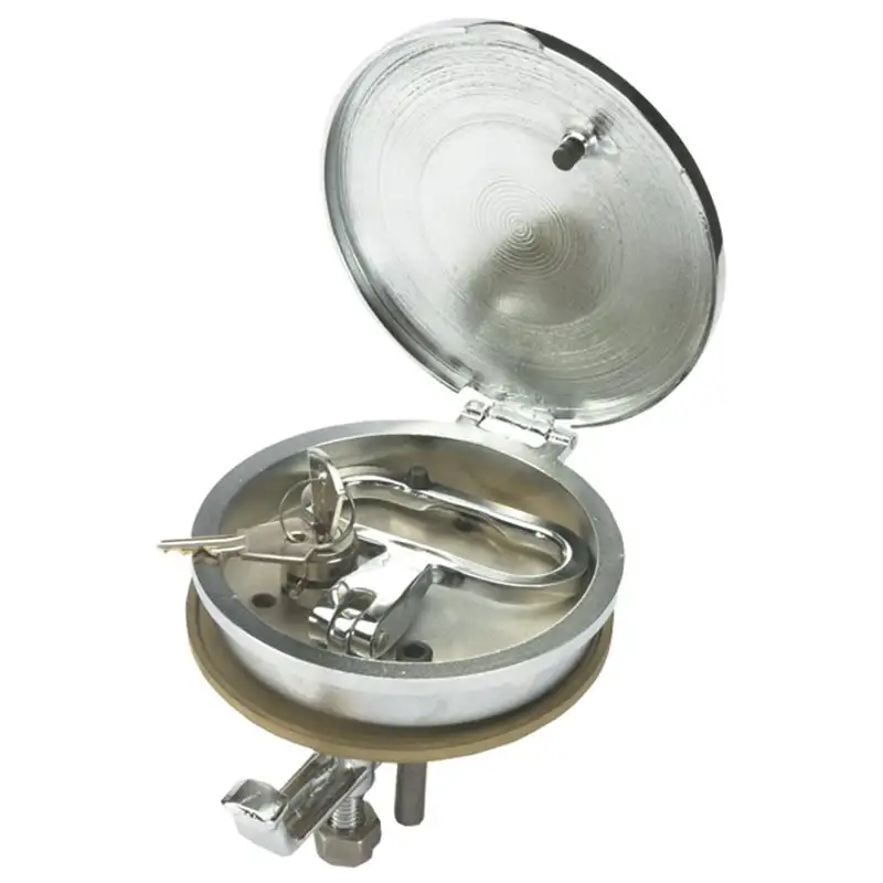 Alzapagliolo ottone cromato ø mm.115 con chiave
