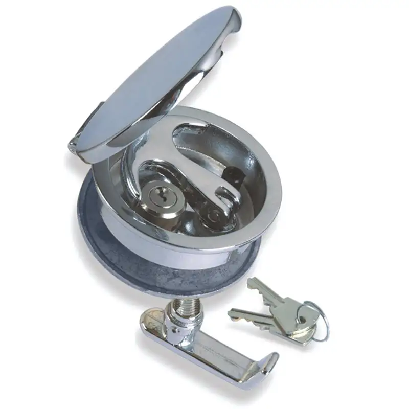 Alzapagliolo ottone cromato ø mm.84 con chiave