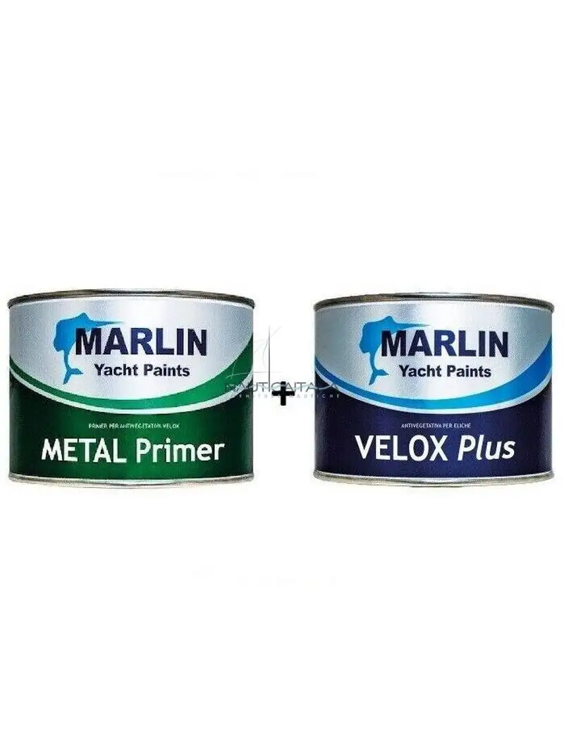 MARLIN VELOX PLUS LT. 0,5 ANTIVEGETATIVA PER ELICHE ASSI E PIEDI POPPIERI + METAL PRIMER KIT