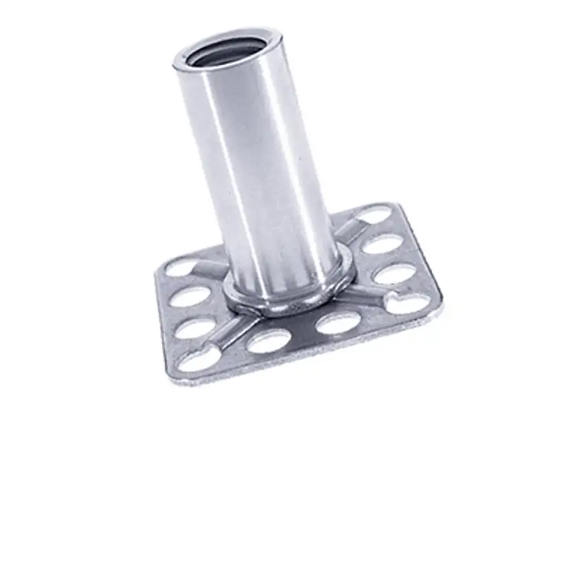 BIGHEAD F2 - Elementi di fissaggio con bussola filettata a testa quadra aperta 32 x 32 mm - INOX (M6x10)
