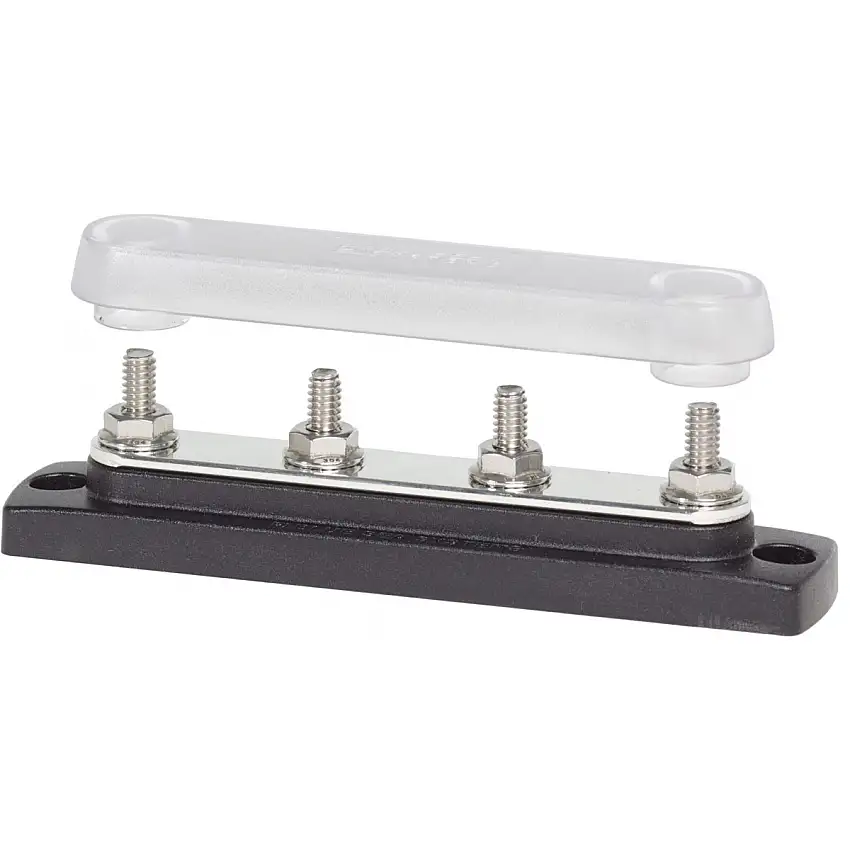 BusBar 150A - Quattro prigionieri da 1/4"-20 con copertura