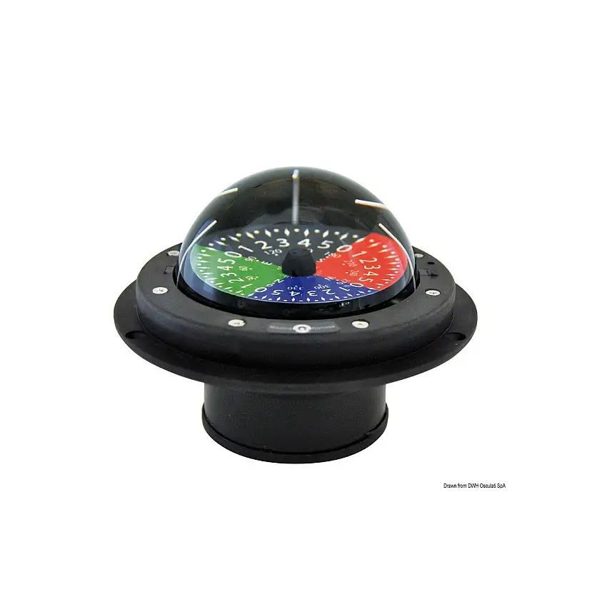 Bussola tattica da regata RIVIERA 3" nera