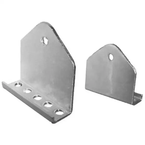 Coppia staffe multiforo 100x100 mm.