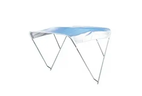 Cappottina Tendalino Parasole in Acciaio Inox Aisi 316 Telo Bianco