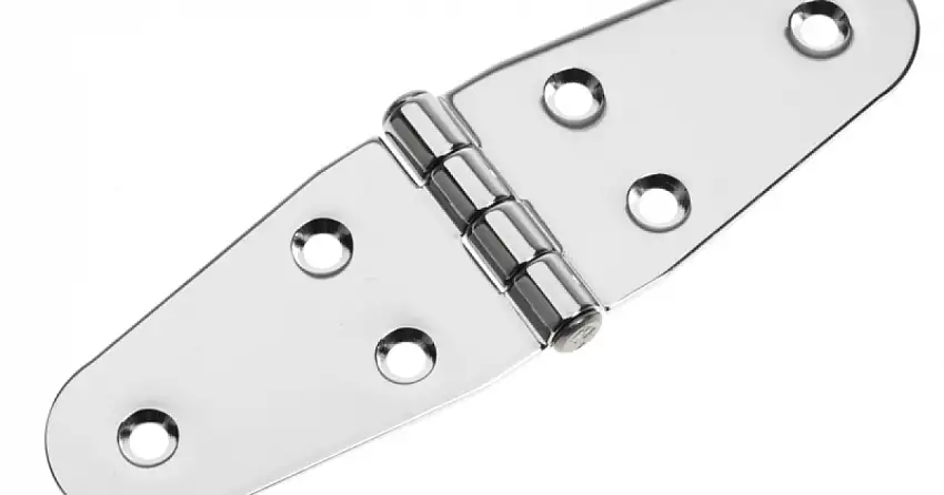 CERNIERA INOX CON PERNO CENTRALE MM.140X40