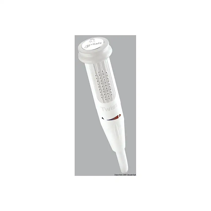 Doccia Whale Twist acqua fredda, destra, grigio