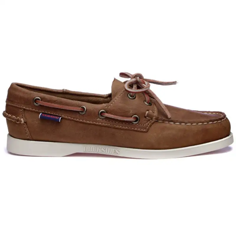 Docksides Portland pelle liscia - Scarpe da barca uomo - SEBAGO - Marrone / Bianco