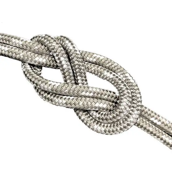 Doppia treccia Gottifredi Maffioli T90 Poliestere 8 mm - Grigio