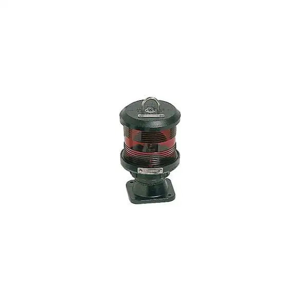 Fanale DHR Scafi fino 20 mt circolare con base - 360° Rosso