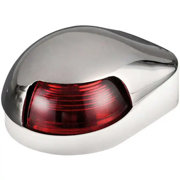 Fanale di via inox 112.5° rosso