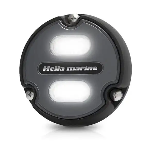 Faro subacqueo Hella marine Led Apelo A1 - Quadrante Carbon - Luce Bianca/Blu