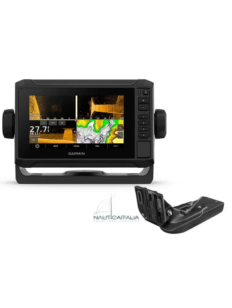 Garmin Echomap UHD2 72sv con Trasduttore GT54-TM | Ecoscandaglio GPS Cartografico CHIRP UHD2 Navionics+