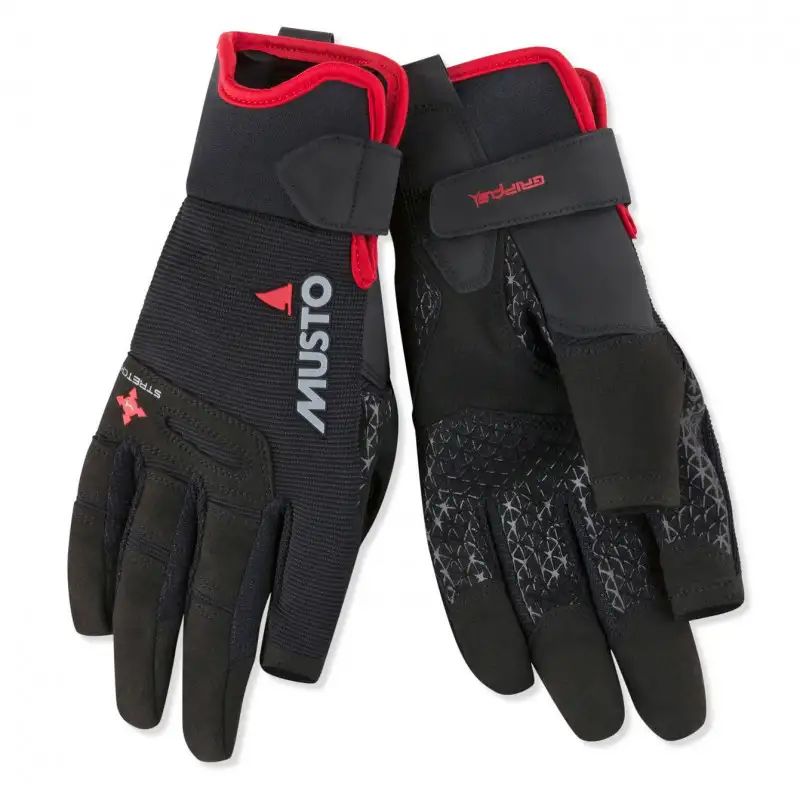 Guanti dita lunghe performance gripflex - MUSTO - Nero