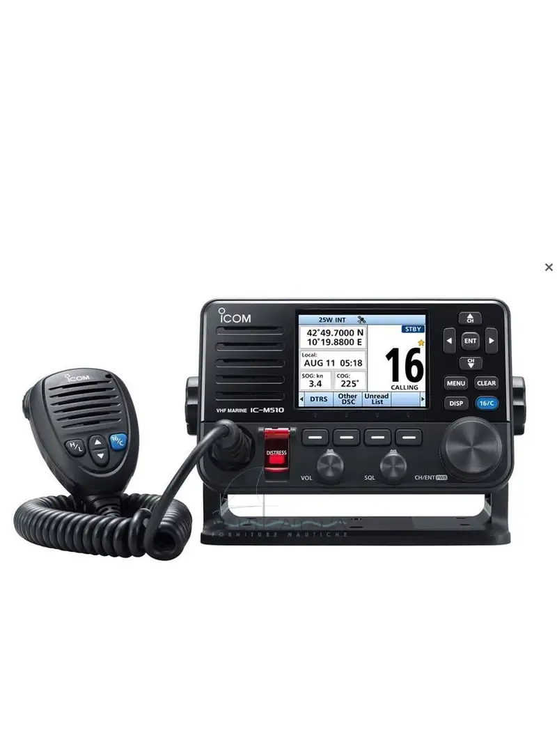 ICOM IC-M510E VHF Nautico 25W Wireless – VHF Marino Fisso di Alta Gamma Senza AIS