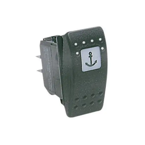 Interruttore “Carling Switch Contura II” Led rosso 24V on-off-on