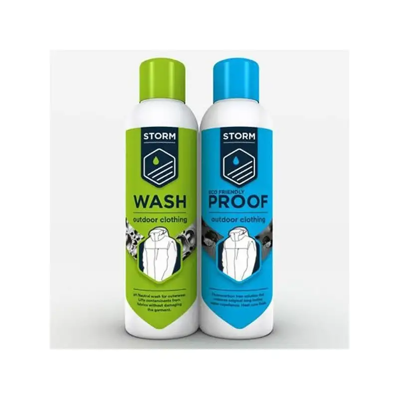 Kit detergente + impermeabilizzante per tessuto traspirante 2x 75 ml