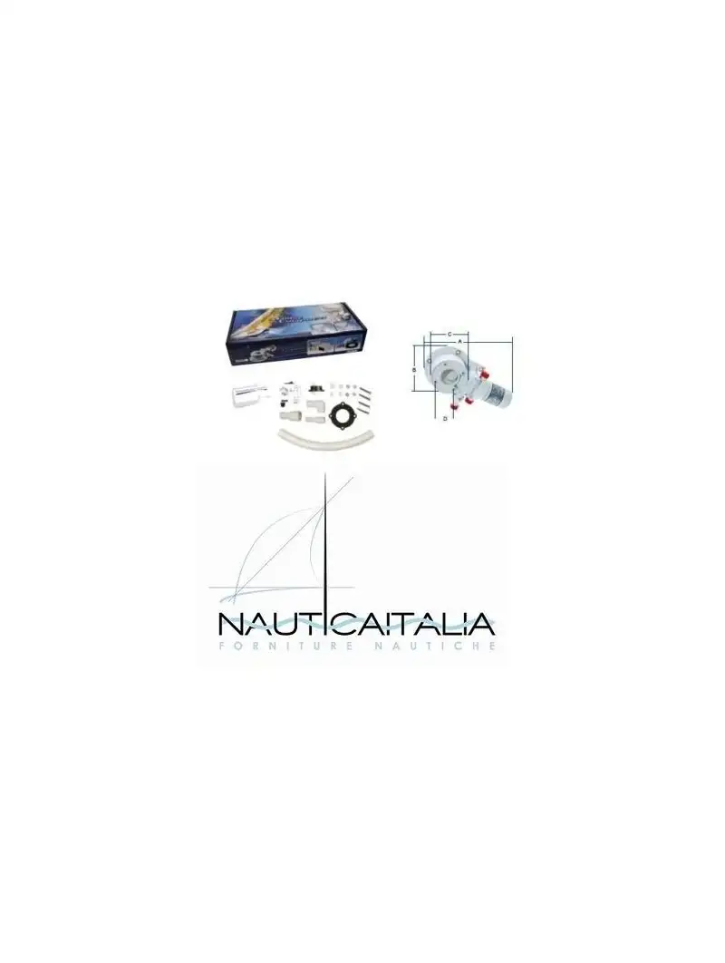 KIT DI TRASFORMAZIONE PER WC DA MANUALE A ELETTRICO 12V - ACCESSORI BARCA CAMPER