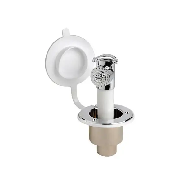 Kit Doccia a pulsante cromata in piano tubo mt 4,00
