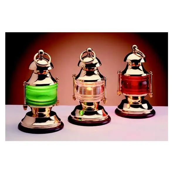 Lampada Fanale ottone. Luce Bianca
