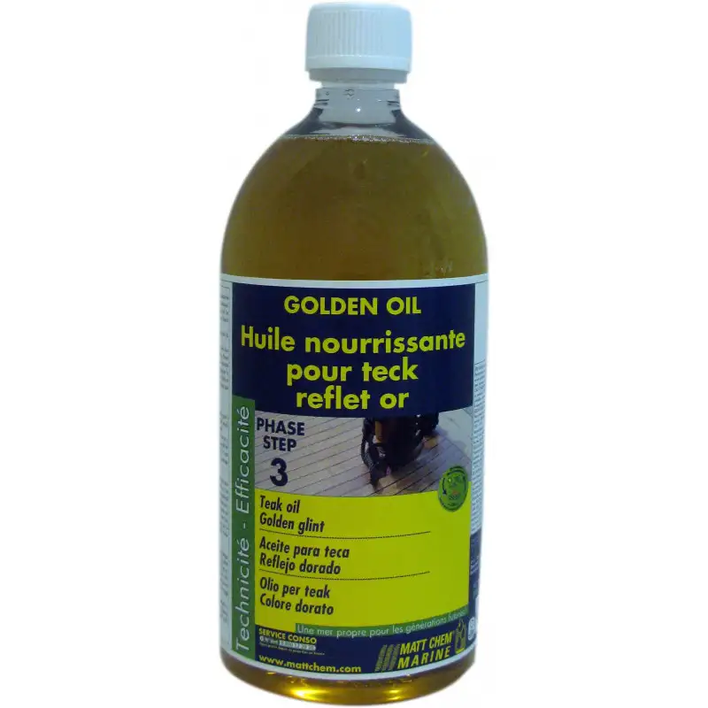Olio per teck - riflesso oro - MATT CHEM