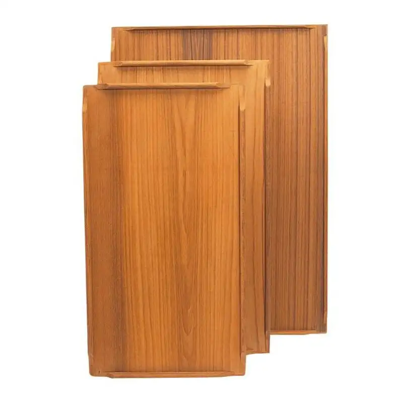 Piano tavolo rettangolare in teak - Arc marine