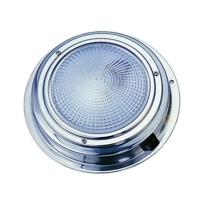 Plafoniera inox a led ø mm.140x40h