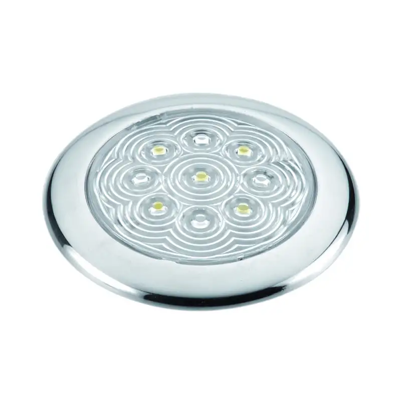 Plafoniera inox a 5 led ø mm.94x11h