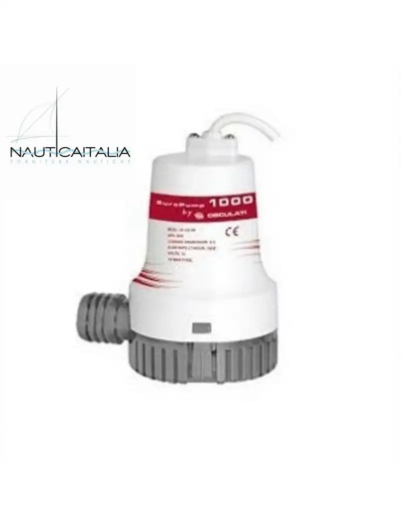 Pompa di sentina EuroPump II 1000 Osculati - 12V - per barca gommone