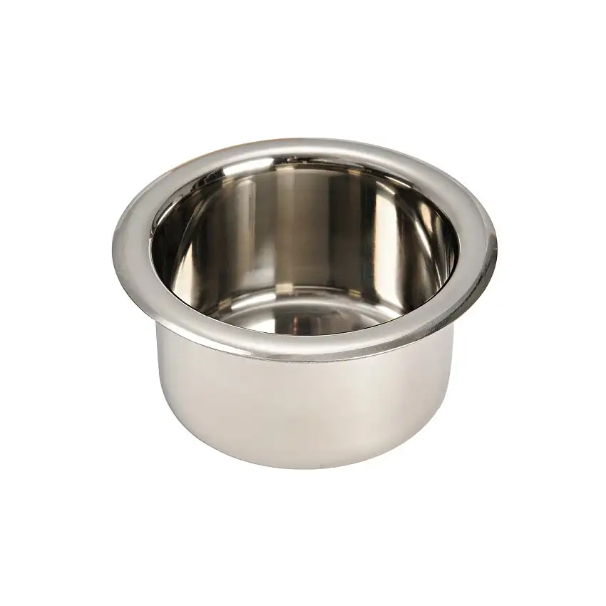 -portabicchieri/lattine in acciaio inox