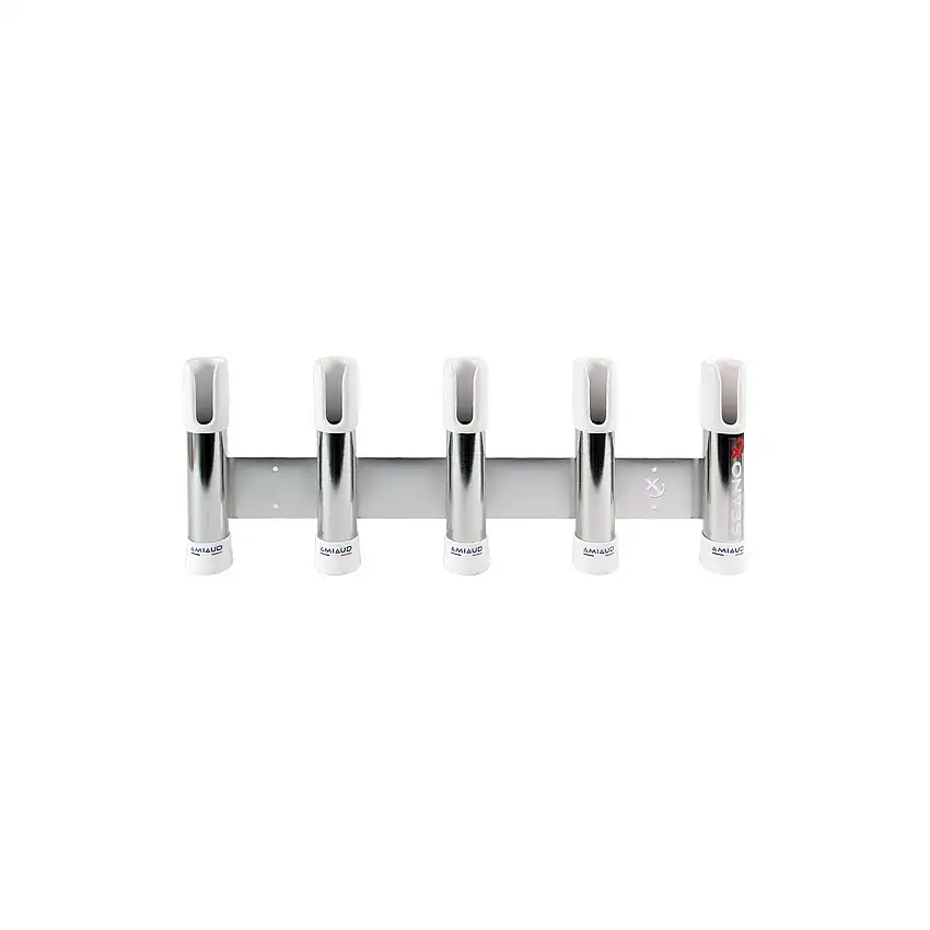 Portacanne in acciaio inox 5 canne