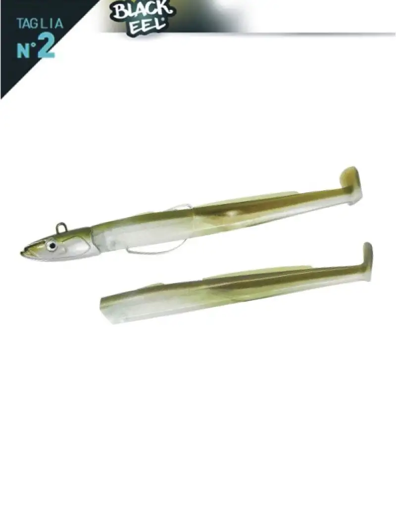 Fiiish Black Eel N°2 Combo Off Shore 15g Kaki