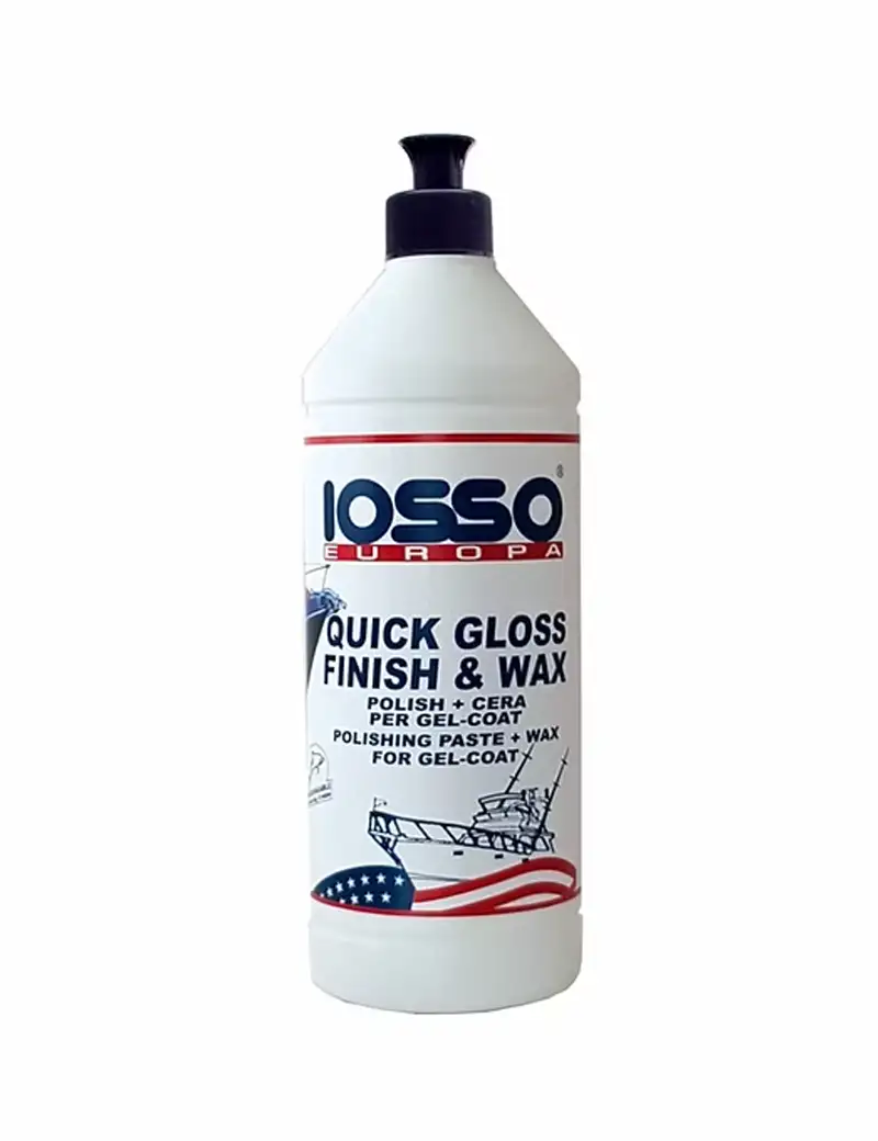 Iosso Quick Gloss Finish & Wax Polish + Cera Gelcoat 1Lt