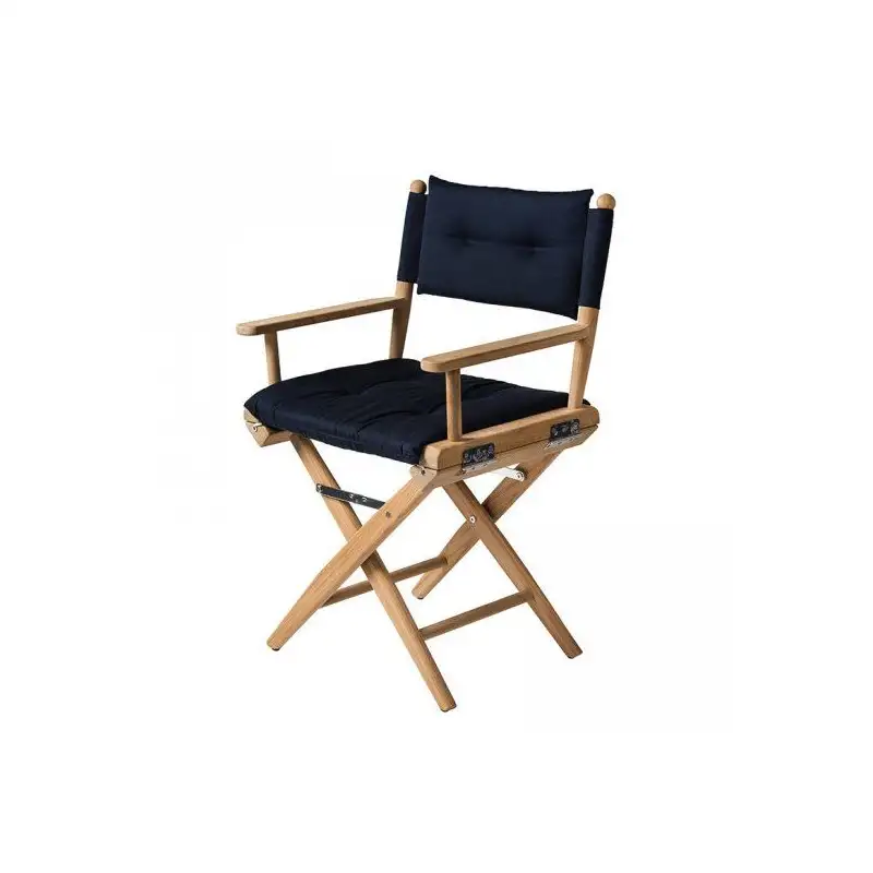 Sedia pieghevole in teak con tessuto imbottito - arc marine