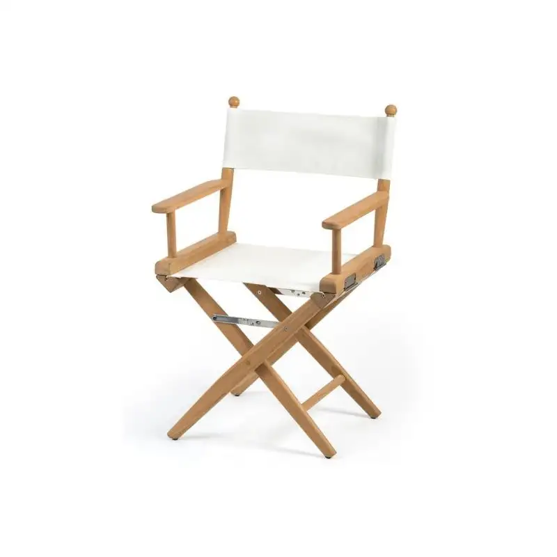 Sedia pieghevole in teak con tessuto semplice - arc marine