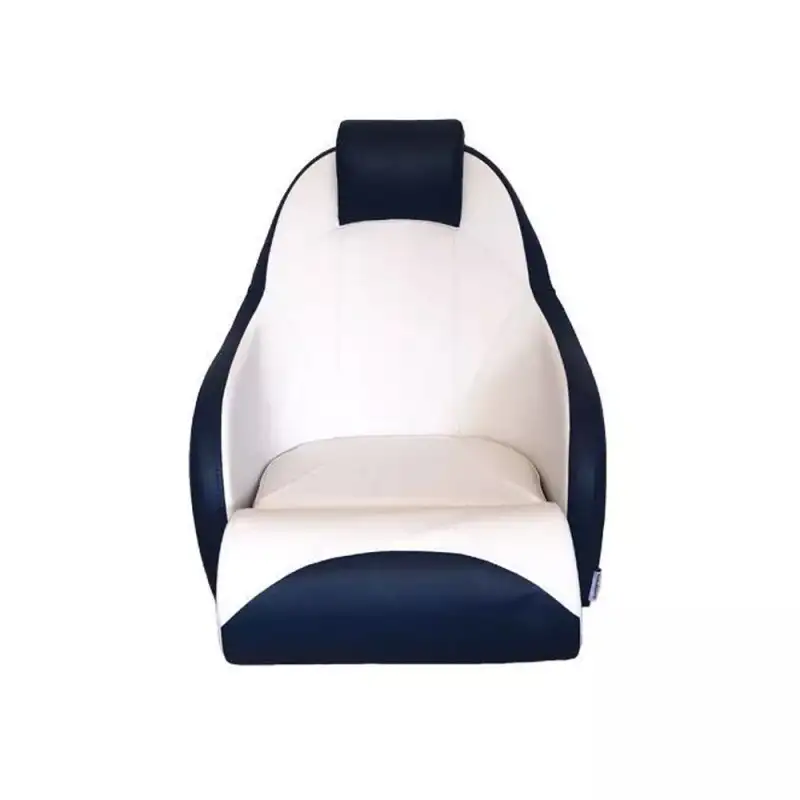 Sedile per barca deluxe deluxe Overdeck - Bianco / Blu