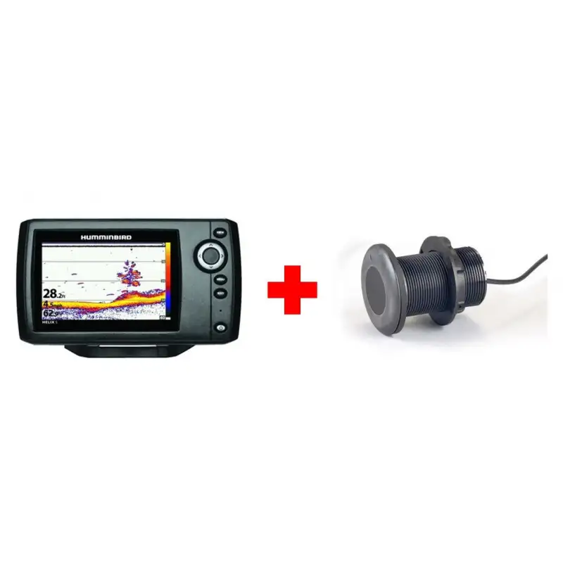 Ecoscandaglio HELIX 5 G2 Humminbird con sonda passante in plastica senza temperatura