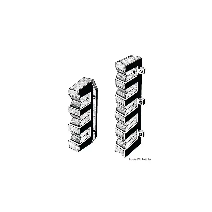 Supporto per 3 canne da pesca 198x62 mm