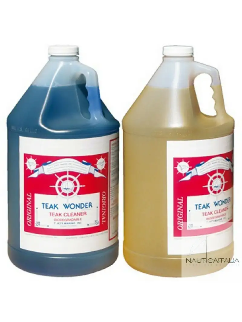 Teak Wonder Combo Pack Cleaner + Brightener 4+4 LT Pulizia Teak Barca