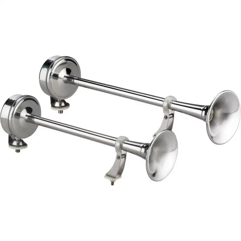 Tromba a doppio cornetto con passaggio filo a scomparsa emx1/2 12v.