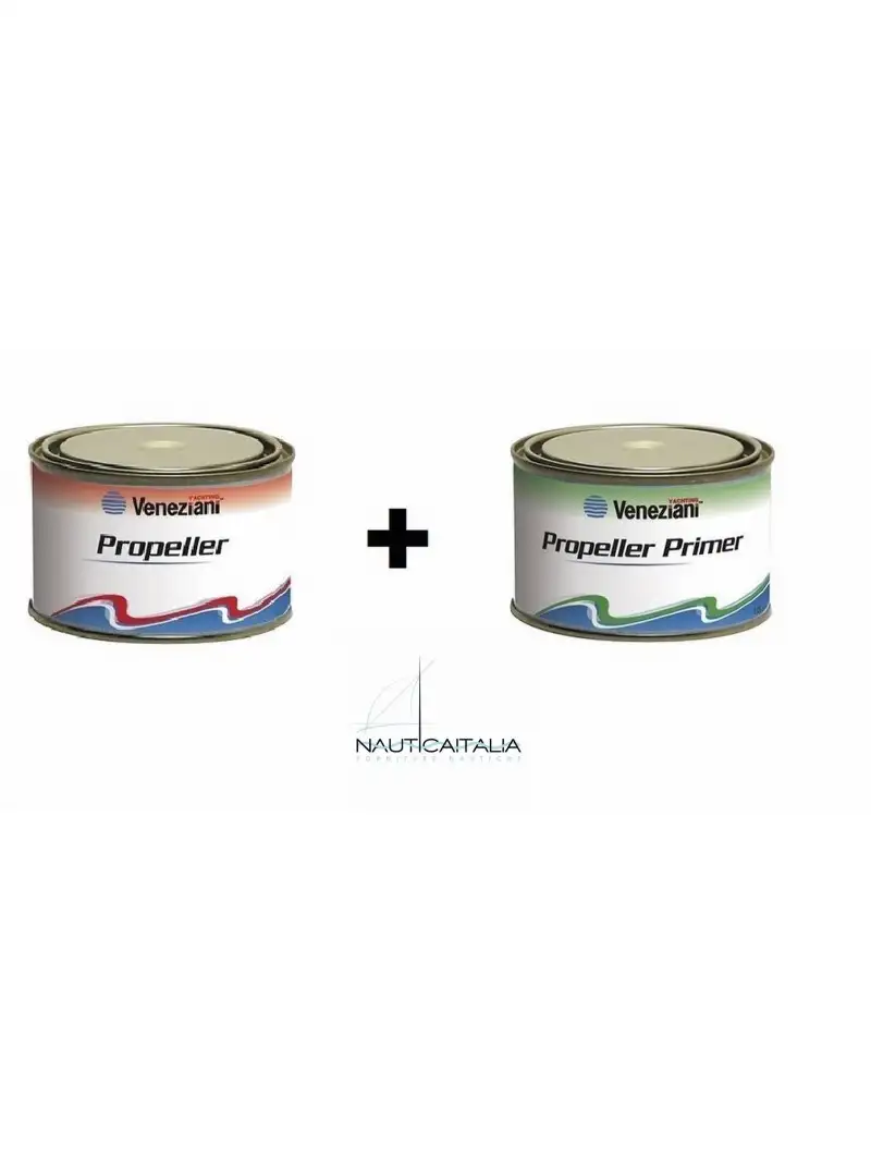 Kit Veneziani Propeller Antivegetativa + Propeller Primer | Antivegetativa Eliche Assi Piedi Poppieri