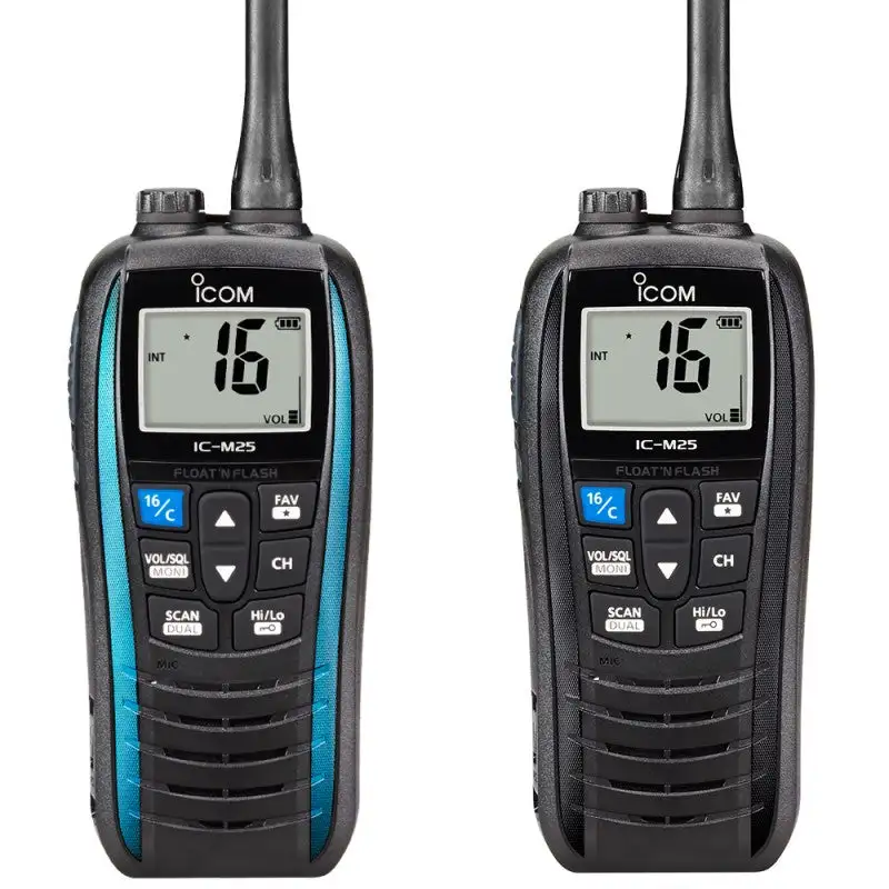 VHF IC-M25 EURO NERO - 5550025 - FORNITURE NAUTICHE ITALIANE