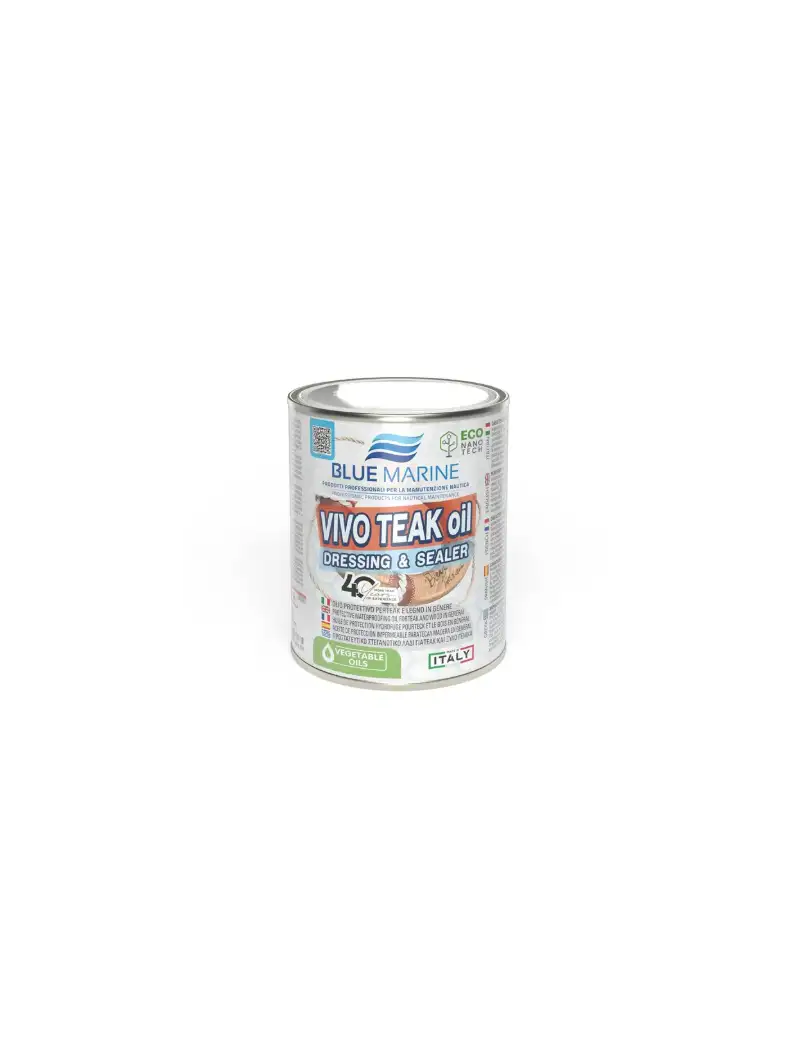BLUE MARINE VIVO TEAK OIL DRESSING & SEALER OLIO PER TEAK