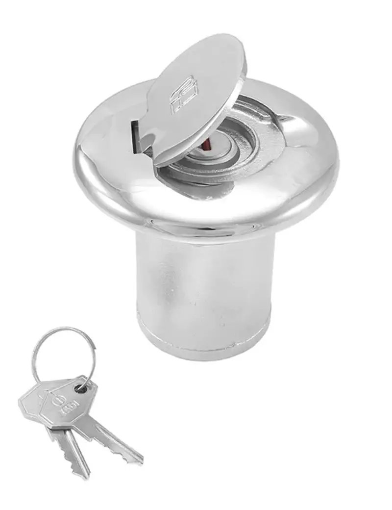 Tappo Imbarco Fuel Inox 50mm con Chiave